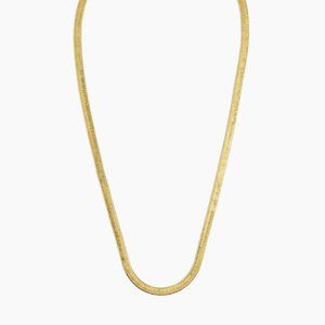 Madewell Herringbone Gold Chain Necklace